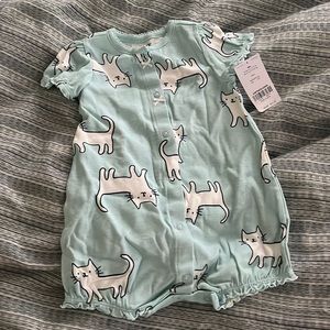 Carter’s cat pattern summer romper